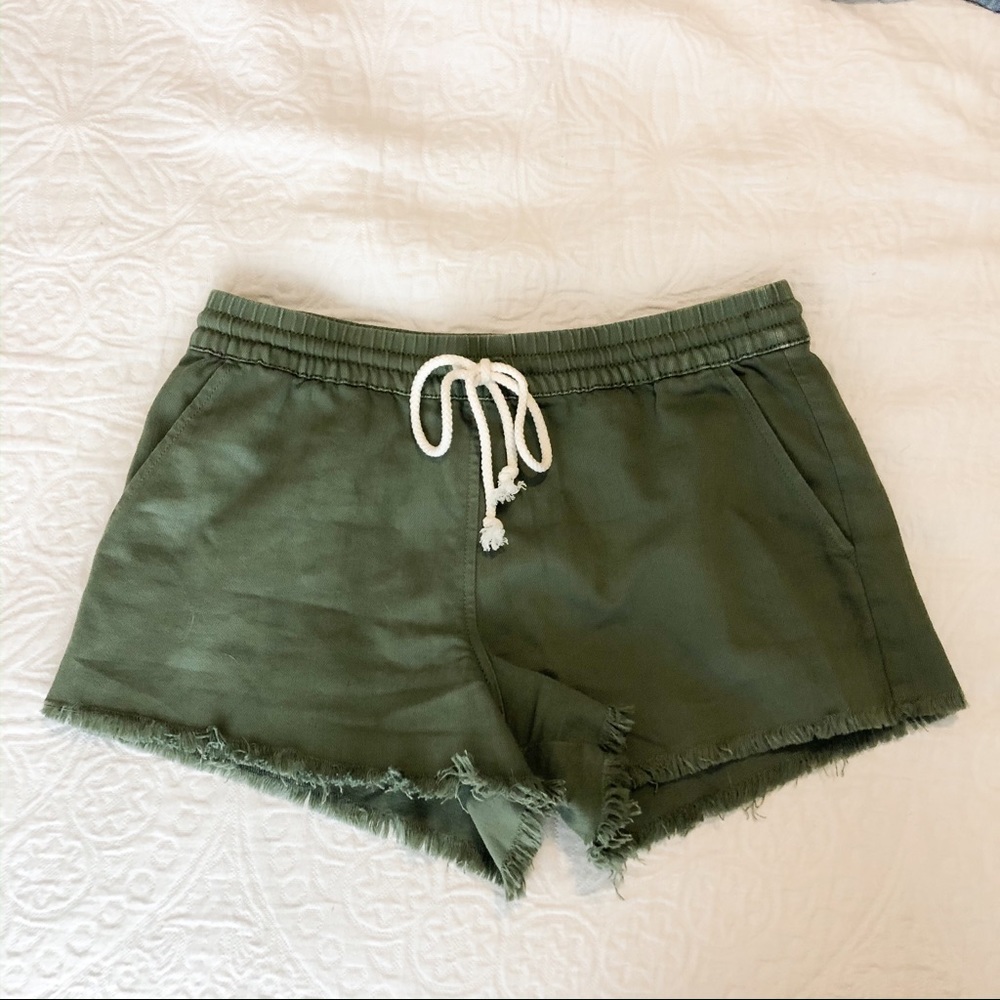 Aerie Green Drawstring Shorts